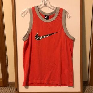 Orange Nike muscle tank
